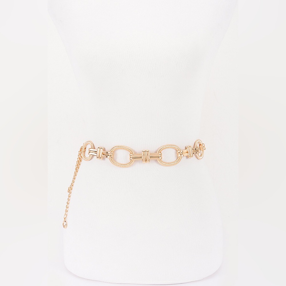 Gold or Silver Chain Link Statement Belt